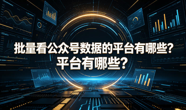 批量看公众号数据的平台有哪些？