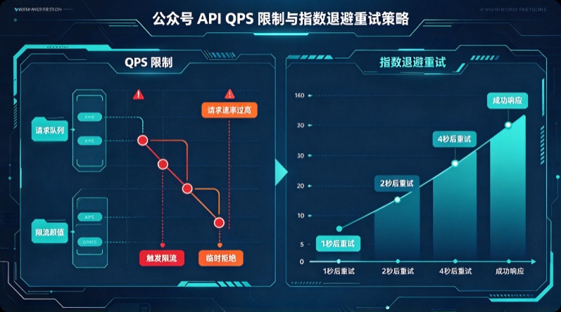 公众号 API QPS 限制与指数退避重试策略