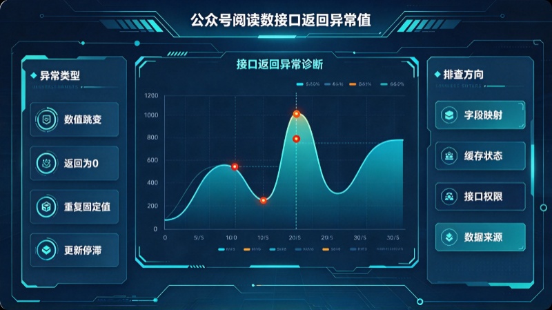 公众号阅读数接口返回异常值：原因、错误码与排查顺序