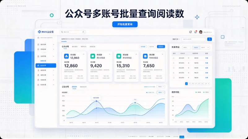 公众号多账号批量查询阅读数