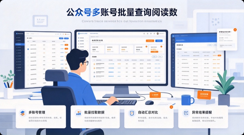 公众号多账号批量查询阅读数
